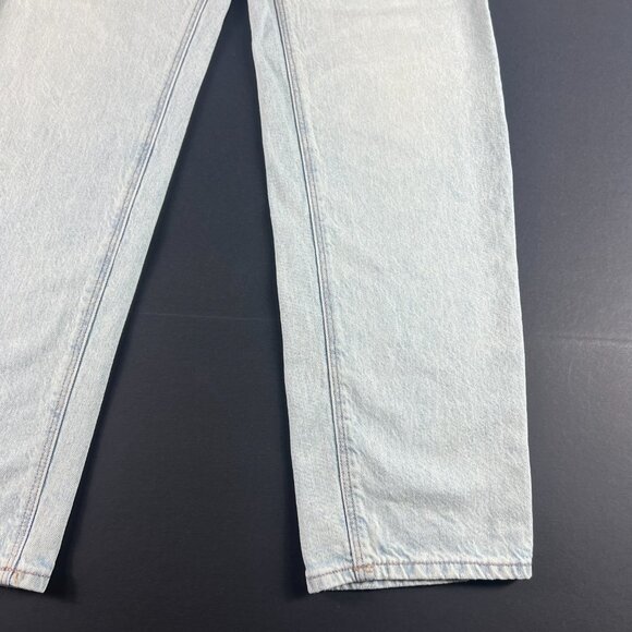 American Eagle Jeans Womens 28x31* Highest Rise Baggy Straight Blue Denim Tag 2R - Picture 5 of 16